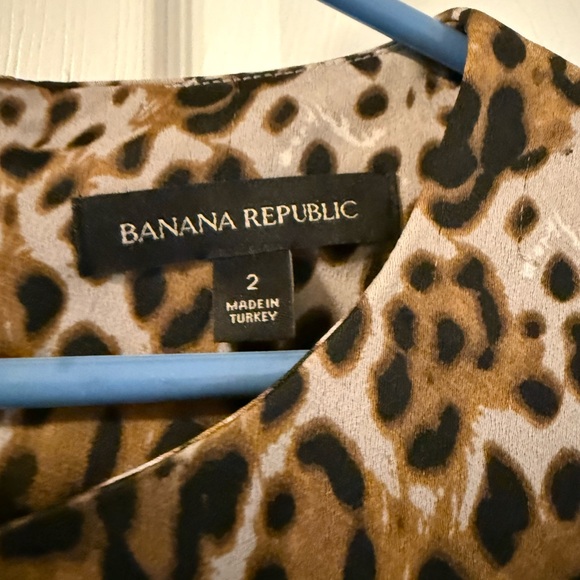Banana Republic Leopard Flutter Sleeve Dress (Animal Print) - Picture 4 of 4